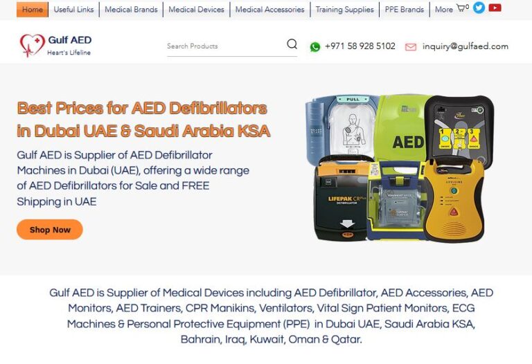 Case Study of Gulf AED Website